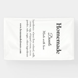 Banderoles beignets faits maison avec amour ajouter site de t