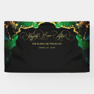 Banderoles Belle Mariage Emerald Black Gold