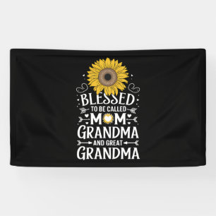 Banderoles Bénie d'être appelée maman grand-mère Grand Tourne