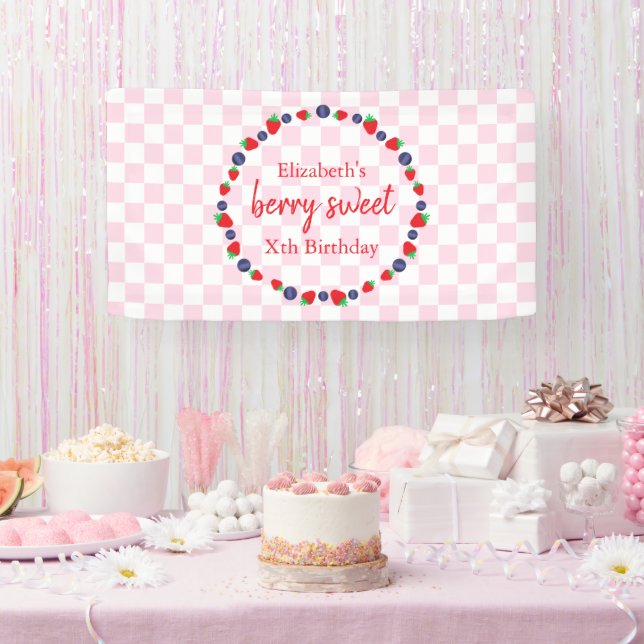 Banderoles Berry Sweet Anniversaire (Fête)