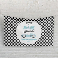 Besoin d'une voiture de course bleue à quatre vite