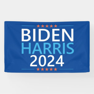 Banderoles Biden Harris 2024 pour l'élection présidentielle a