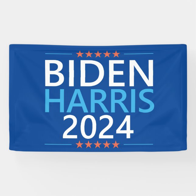 Banderoles Biden Harris 2024 pour l'élection présidentielle a (Horizontal)