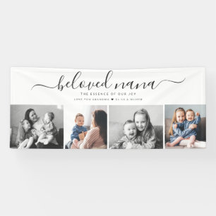 Banderoles Bien-aimée Nana Grand-mère Custom Family Photo Kee