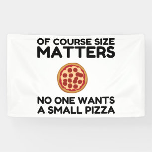 Banderoles Bien Sûr La Taille Est Importante Personne Ne Veu