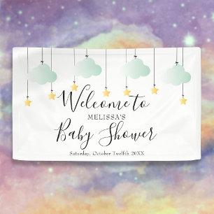 Banderoles Bienvenue à la Baby Shower Twinkle Twinkle Neutre