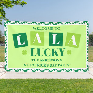 Banderoles Bienvenue à la fête de la Saint-Patrick La La Luck