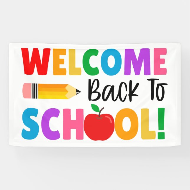 Banderoles bienvenue à l'école (Horizontal)