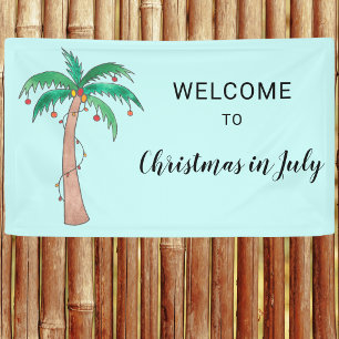 Banderoles Bienvenue à Noël en juillet