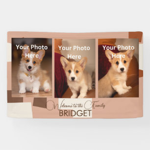 Banderoles Bienvenue Accueil Nouveau Chiot, Douche Chiot