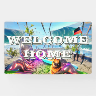 Banderoles Bienvenue Accueil personnalisé Allemand Berger Ber