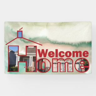 Banderoles Bienvenue Accueil personnalisé Vinyl Banner 3' x 5