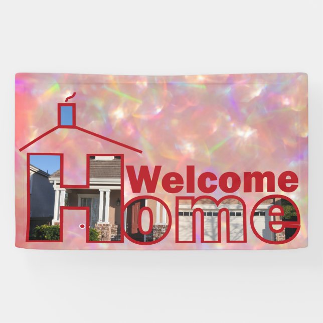 Banderoles Bienvenue Accueil personnalisé Vinyl Banner 3' x 5 (Horizontal)