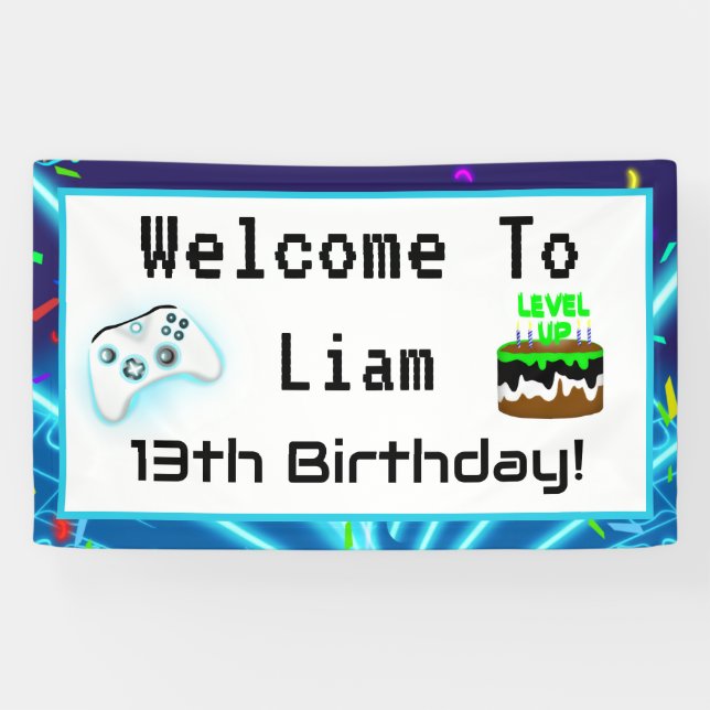 Banderoles Bienvenue Au 13e Joyeux Anniversaire Critique Hit! (Horizontal)