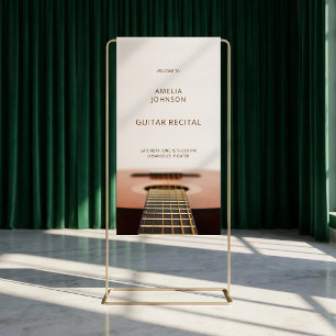 Banderoles Bienvenue au récital de fin d'études de musique de