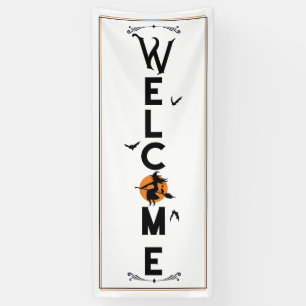 Banderoles Bienvenue Halloween   Porte avant Éffrayante