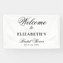 Bienvenue Minimaliste Monogrammée à la Mariée pour