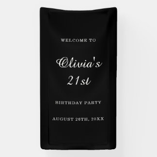 Banderoles Bienvenue personnalisée pour un anniversaire 21 an