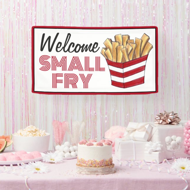 Banderoles Bienvenue Petite Fry Fries Français Nouvelle Douch (Fête)