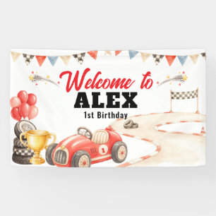 Banderoles Bienvenue pour l'anniversaire de la voiture de cou