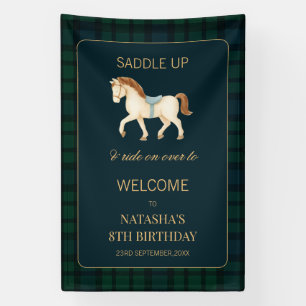 Banderoles Bienvenue pour l'anniversaire du cheval Prépa Sadd