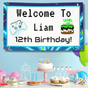 Banderoles Bienvenue pour les 12 ans  Joyeux Anniversaire Cri