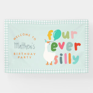 Banderoles Bienvenue pour les 4 ans de Boys Blue Farm Silly G