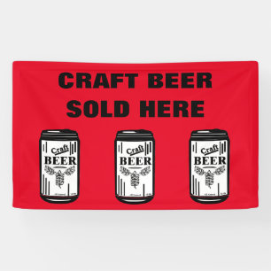 Banderoles BIÈRE EN ARBRE VENDUE ICI Rouge