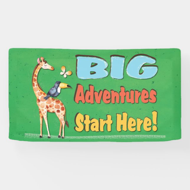 Banderoles Big Jungle Adventures Teacher Classroom (Horizontal)