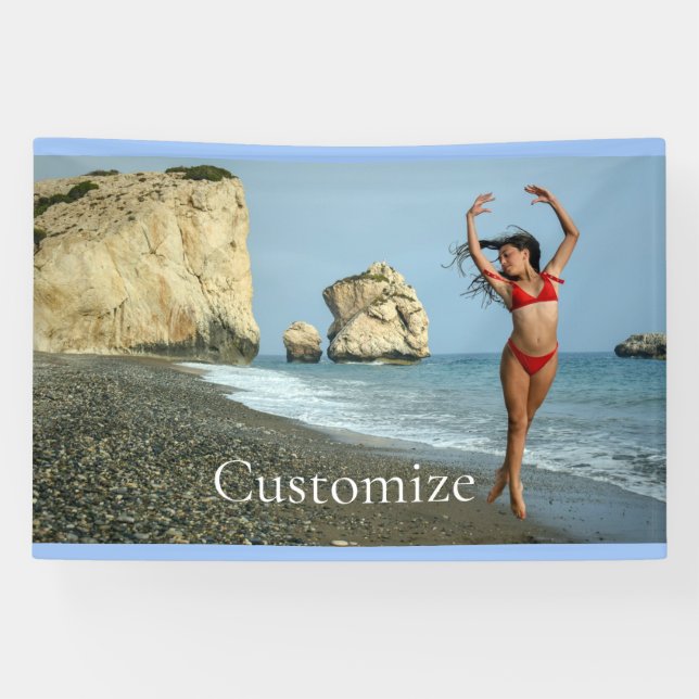 Banderoles Bikini Model Dancing Thunder_Cove (Horizontal)