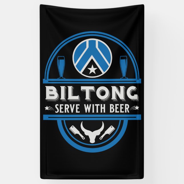 Banderoles Biltong Et Bière (Vertical)