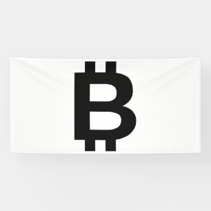 Banderoles Bitcoin B Bold 4x8 Vinyl Banner