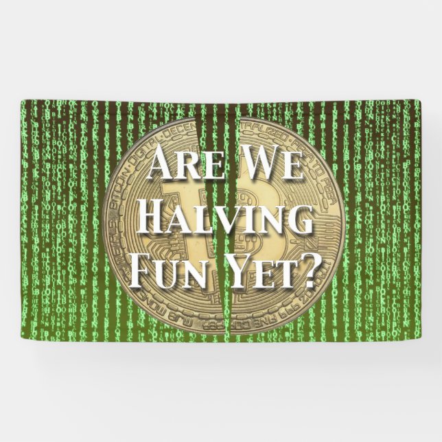 Banderoles Bitcoin Halving, événement (Horizontal)