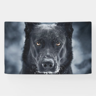 Banderoles Black German Shepherd