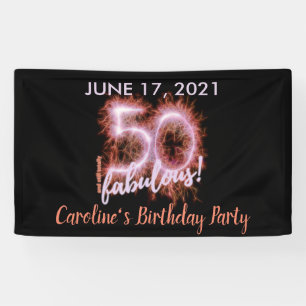 Banderoles Black Pink 50 et toujours fabuleuse fête du 50e a