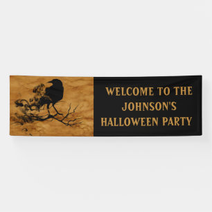Banderoles Black Raven Magie Halloween Party 