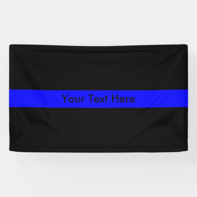 Banderoles Blue Line mince (Horizontal)