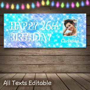 Banderoles Blue Water Pool Party Beach Party