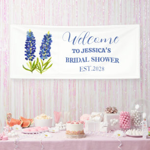 Banderoles Bluebonnets Fleur sauvage Texas Douche nuptiale