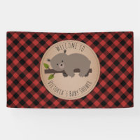 Boeuf à l'ours couché Baby shower plaqué Accueil