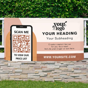 Banderoles Boho Branding Professional Publicité QR Code