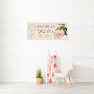Banderoles Boho Chic Wild ONE Girl Birthday Party