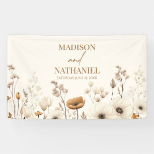 Banderoles Boho Fleur sauvage Fleur sauvage Floral Jardin Mar