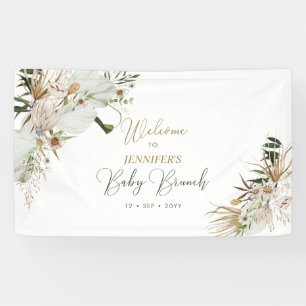 Banderoles Boho Or / Bohemian Baby Brunch Bienvenue