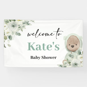 Banderoles Boho Teddy Bear Baby shower d'attente d'attente ar