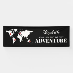 Banderoles Bonne chance sur votre prochain voyage de fève de