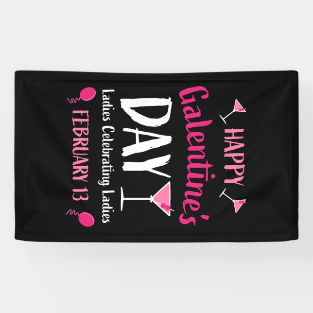 Banderoles Bonne Saint-Galentin 13 février (Horizontal)