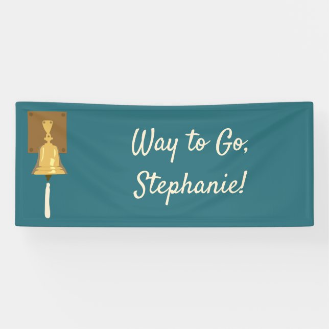 Banderoles Bonnet de cancer sonnante, Traitement fini (Horizontal)