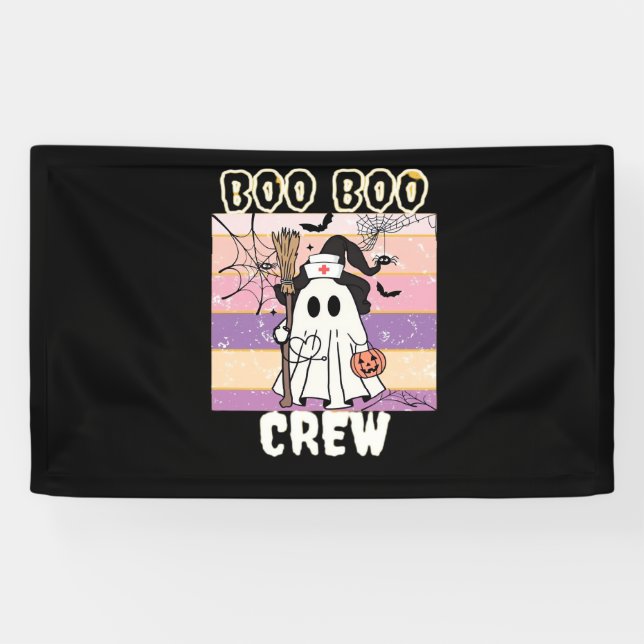 Banderoles Boo Boo Crew Halloween Ghost Nurse Essential T-Shi (Horizontal)