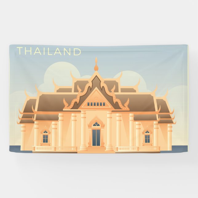 Banderoles Bouddhisme Thaïlande (Horizontal)